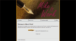 Desktop Screenshot of mikeitwork.com